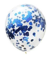 12" Latex con Confetis Azul's foto | PartyExpress |  BizneCubano