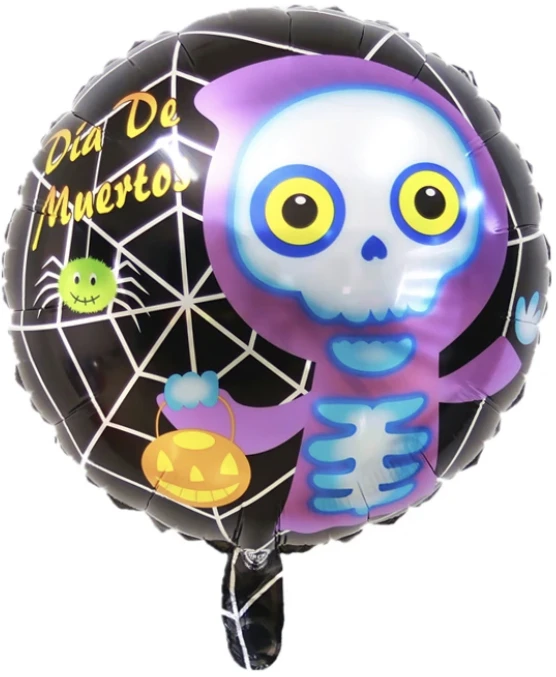 Globo 18" Halloween Caravela Morada y Globo Negro's foto | PartyExpress |  BizneCubano