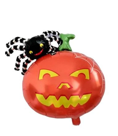 Globo 18" Halloween Calabaza con Araña's foto | PartyExpress |  BizneCubano