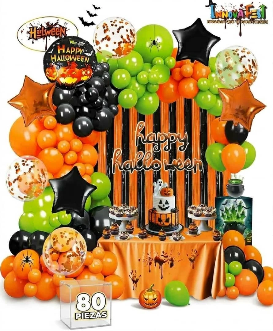 Set decorativo 80 pcs Halloween M1's foto | PartyExpress |  BizneCubano
