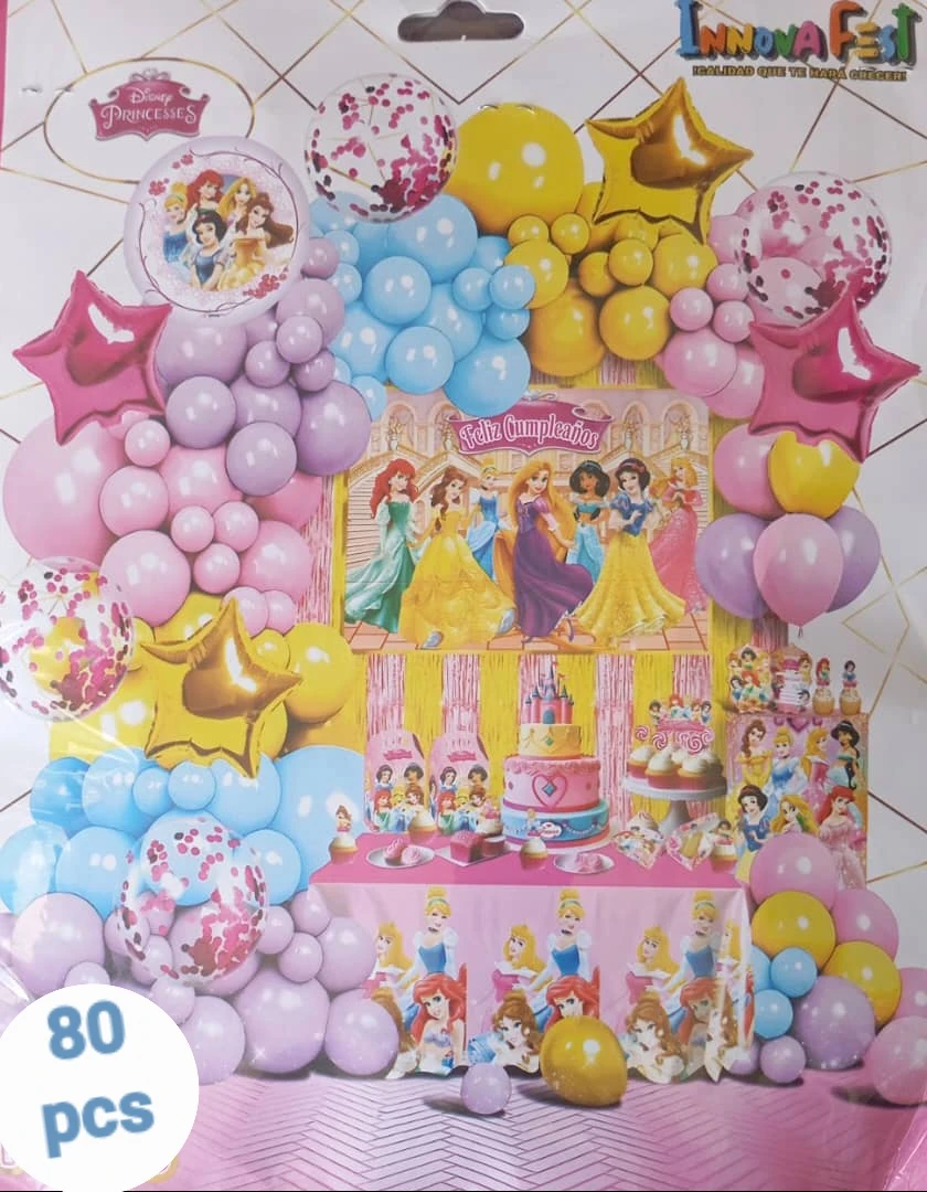 Set decorativo 80 pcs Princesas's foto | PartyExpress |  BizneCubano