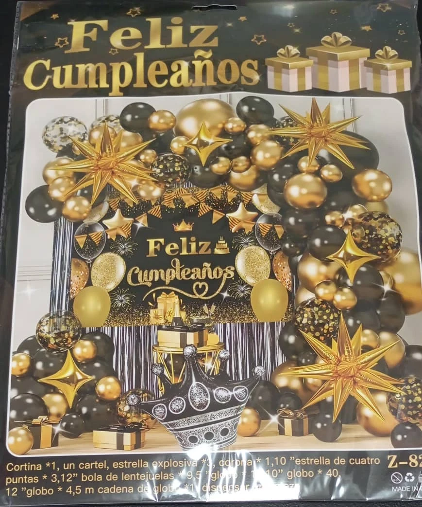 Set decorativo 72 pcs Dorado y Negro's foto | PartyExpress |  BizneCubano