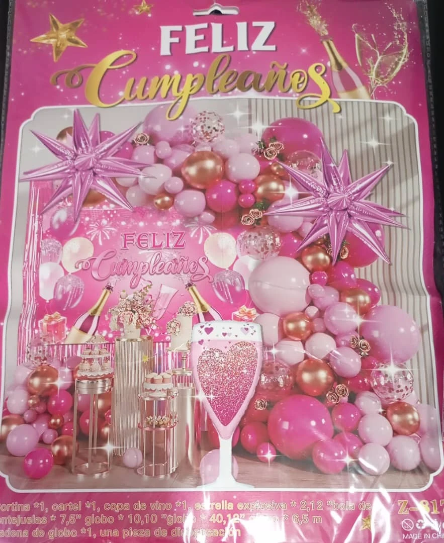 Set decorativo 72 pcs Rosado con Copa's foto | PartyExpress |  BizneCubano