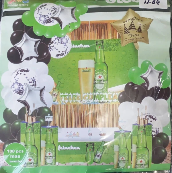 Set decorativo 100 pcs Botella Heineken M56's foto | PartyExpress |  BizneCubano