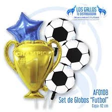 Set de 5 Globos Fútbol M1's foto | PartyExpress |  BizneCubano