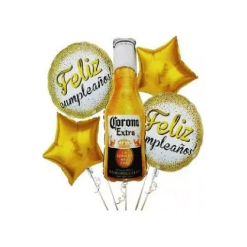 Set de 5 Globos Botella M6's foto | PartyExpress |  BizneCubano