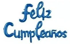 Feliz Cumpleaños Inflable Azul Oscuro's foto | PartyExpress |  BizneCubano