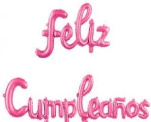 Feliz Cumpleaños Inflable Rosado Claro's foto | PartyExpress |  BizneCubano