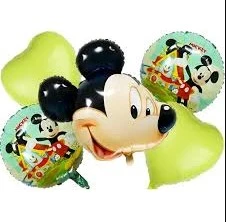 Set de 5 Globos Mickey M8's foto | PartyExpress |  BizneCubano