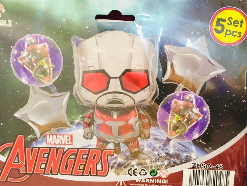 Set de 5 Globos Avenger M1's foto | PartyExpress |  BizneCubano