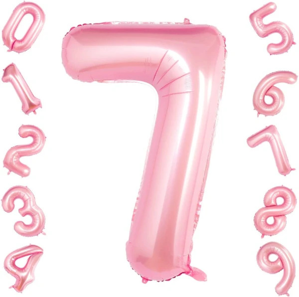32" Siete Rosado Claro's foto | PartyExpress |  BizneCubano