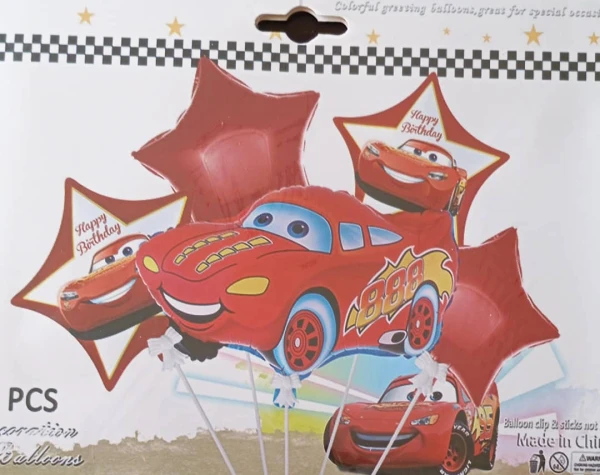 Set 5 Globos Rayo McQueen M6's foto | PartyExpress |  BizneCubano