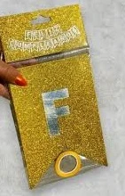 Banderín Feliz Cumpleaños Dorado con Brillo's foto | PartyExpress |  BizneCubano