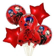 Set de 5 Globos Lady Bug M4's foto | PartyExpress |  BizneCubano