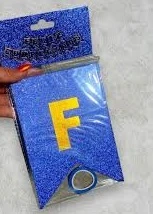 Banderín Feliz Cumpleaños Azul Oscuro con Brillo's foto | PartyExpress |  BizneCubano