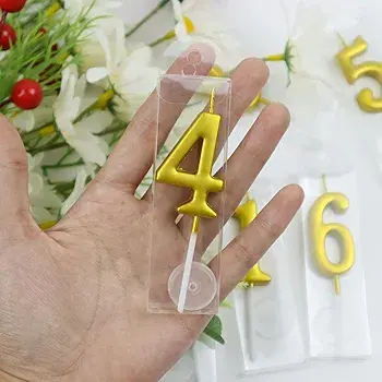 Imagen de ✔ VELAS DE NÚMEROS DORADOS