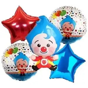 Set de 5 Globos Plim Plim M1 miniatura 1