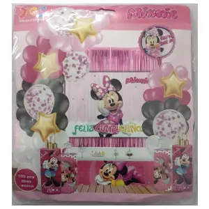 Set decorativo 100 pcs Minnie Rosada M16 miniatura 1