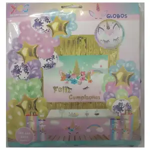 Set decorativo 100 pcs Unicornio M19 miniatura 1