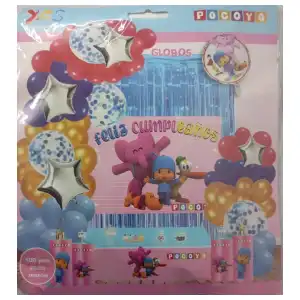 Set decorativo 100 pcs Pocoyo M21 miniatura 1