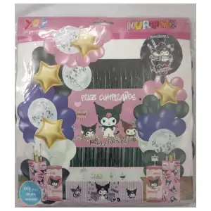 Set decorativo 100 pcs Kuromi M24 miniatura 1