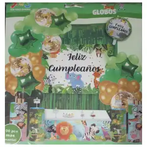 Set decorativo 100 pcs Safari M28 miniatura 1