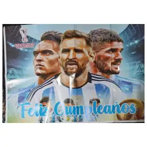 Set decorativo 80 pcs Fútbol (Messi) miniatura 2
