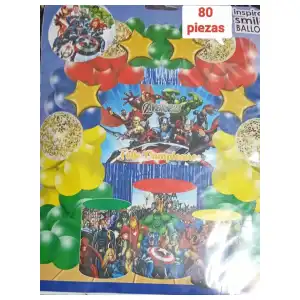 Set decorativo 80 pcs Avenger miniatura 1