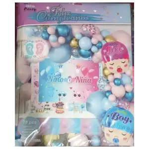 Set decorativo 78 pcs para Revelación de Sexo M2 miniatura 1