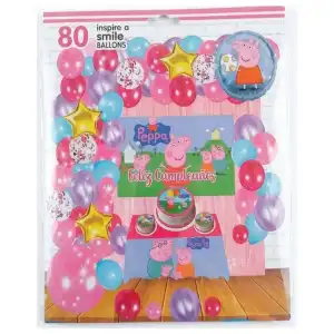 Set decorativo 80 pcs Pepa Pig miniatura 1