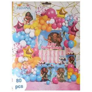 Set decorativo 80 pcs Moana Grande miniatura 1