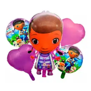 Set de 5 Globos Doctora Juguetes miniatura 1
